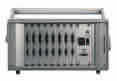 SCS-800 portable high density multi-channel signal conditioning system software controlled Butterworth, Bessel, Linear Phase, or Cauer-Elliptic low pass filter with variable gain instrumentation amplifier or strain gage amplifier.